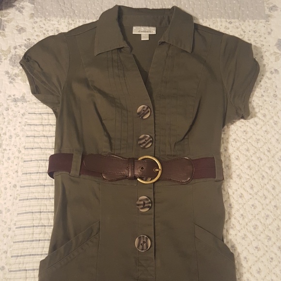 Dress Barn Olive Dress - Picture 3 of 3